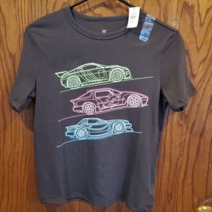 Gap Kids Charcoal Car Graphic Tee (L)